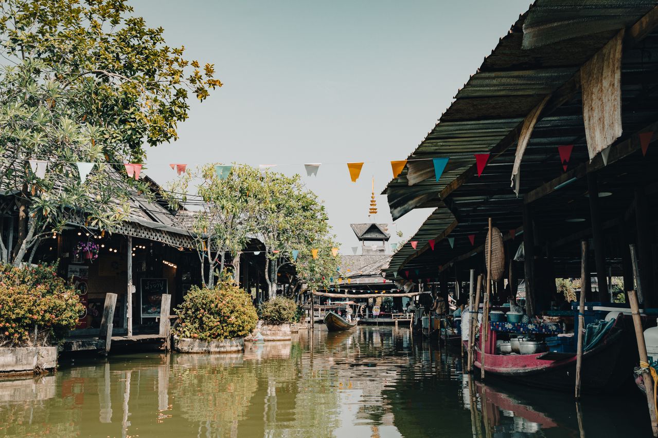 Visiting a Floating Market in Thailand